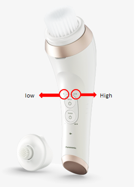 Image shows the high low indicators. Low is 1 lit indicator, high is 2 lit indicators