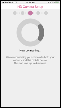 HD Camera now connecting