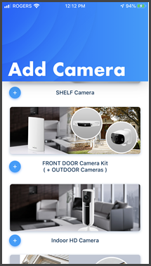 Add Camera Page