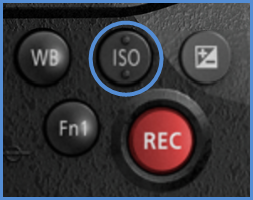 Model DC-GH5S, ISO button highlighted