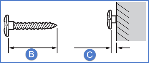 Screws as descibed above.