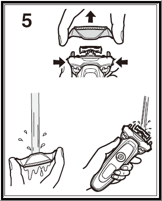 Image shows steps described in step 5