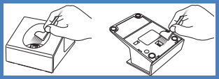 Image shows the cleaning locations of the stand as descibed above.