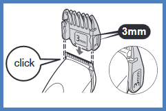 Image shows attaching the 3mm attachment