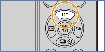 Model DMC-GX85, ISO button highlighted