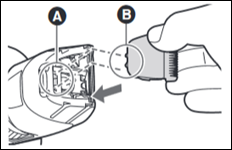 Image show locatiom A and B as described above