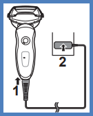 Image shows steps 1 and 2 as described above.