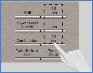 nngt69 control panel ten minutes, one minute, 10 seconds buttons