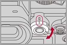 image is of the lever on a DC-S5 camera but is the same for Many