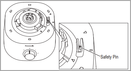 safety pin location on motor