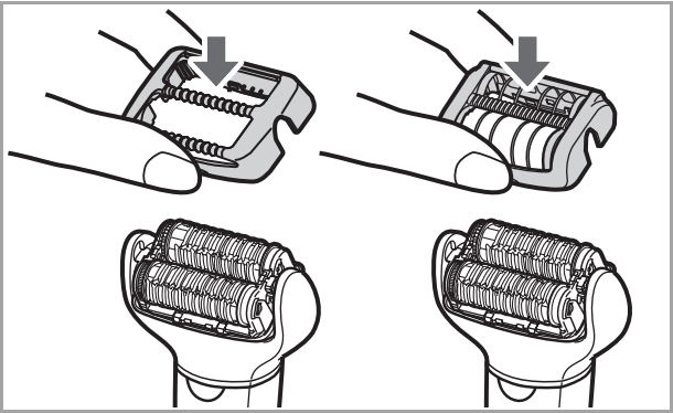 attaching epilator head